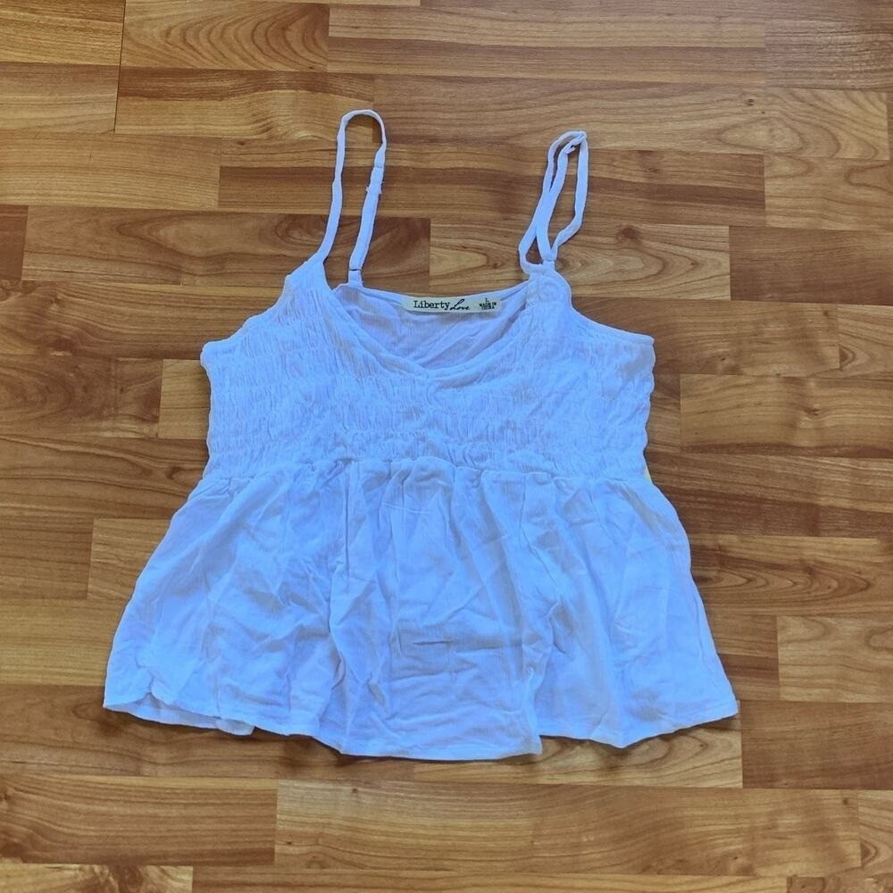 Liberty Love White‎ Crop  Top